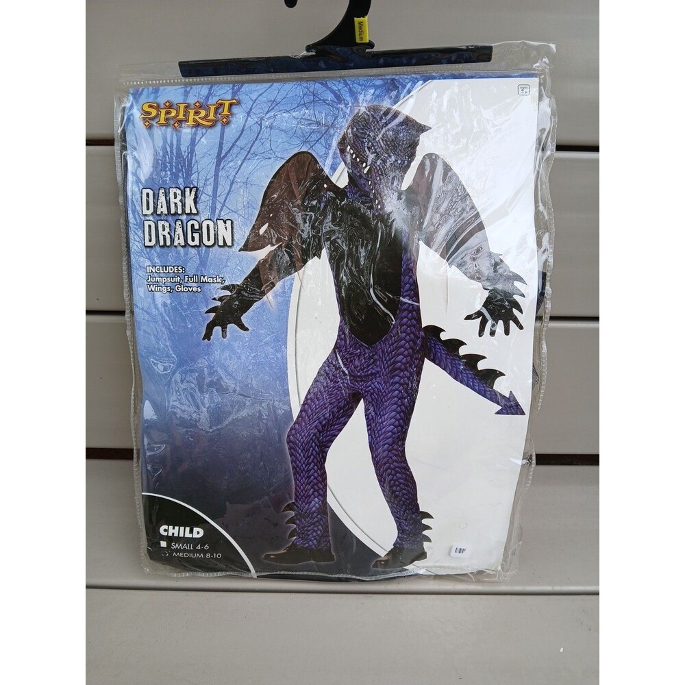 Spirit Dark Dragon  Halloween Costume Child MEDIUM 8-10